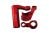 Aluminium 7075-T6 Lenkungsteile rot