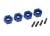 Radmitnehmer 12mm Hex, 6061-T6 Alu blau (4) + Schraub-Pin (4