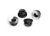 Kragen-Stoppmutter 5mm Alu verzahnt (4) schwarz