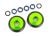 Compleet wiel Wheelie bar 6061-T6 aluminium groen (2)