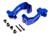 C-Hub 6061-T6 aluminium blauw l/r met kingpinlager