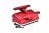 Empfängerboxabdeckung 7075-T6 Alu mit Elektrikhalter rot