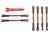 L/R Gewindestange 58mm Alu rot