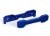 Draagarmhouder vooraan 6061-T6 aluminium blauw