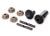 Gear Set Differential (output gears (2), spider gears (4), s