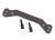 Stuurplaat 6061-T6 aluminium donker titanium met schroeven