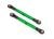 L/R Gewindestange Camber 87mm vo/hi Alurohr grün eloxiert