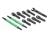Toespoorstangen 7075-T6 aluminium groen 144mm met kogelhulzen