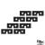 Custom HeliParts JR mini servo plates (6 pcs)