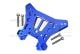 Aluminium 7075-T6 Dämpfersteher hinten blau